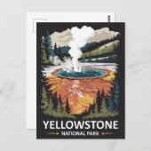 Yellowstone Nationalpark Hot Spring Postkarte (Vorne/Hinten)