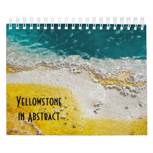 Yellowstone-Nationalpark im Abstrakten Kalender (Titelbild)
