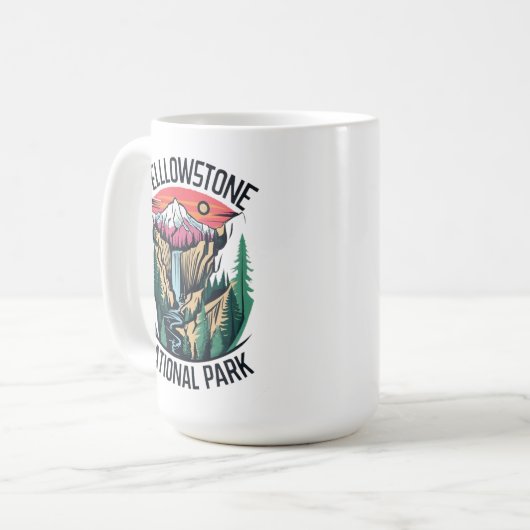 Yellowstone-Nationalpark Kaffeetasse (Vorderseite Links)