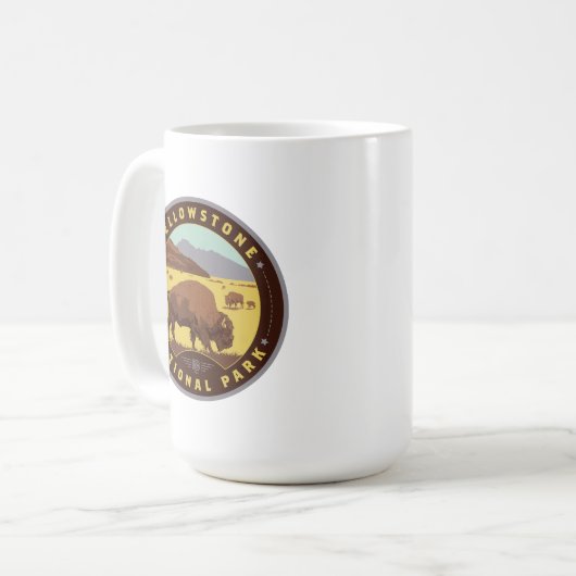 Yellowstone-Nationalpark Kaffeetasse (Vorderseite Links)
