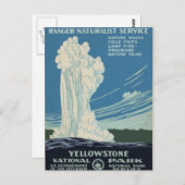 Yellowstone Nationalpark Karte (Vorne/Hinten)