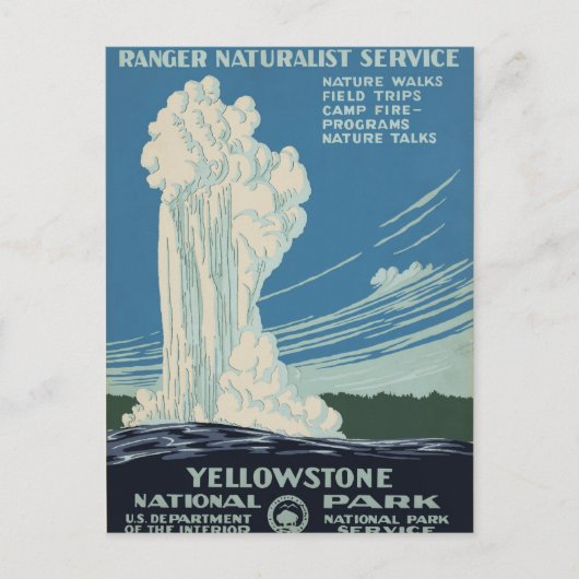 Yellowstone Nationalpark Karte (Vorderseite)
