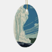 Yellowstone-Nationalpark Keramik Ornament (Rechts)