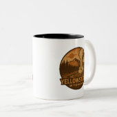 Yellowstone Nationalpark Keramik Tasse (VorderseiteRechts)