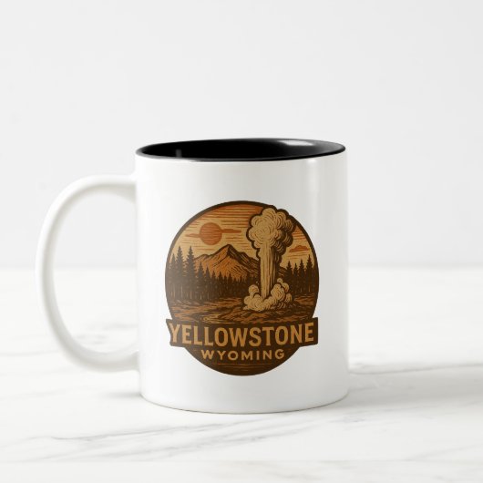 Yellowstone Nationalpark Keramik Tasse (Links)