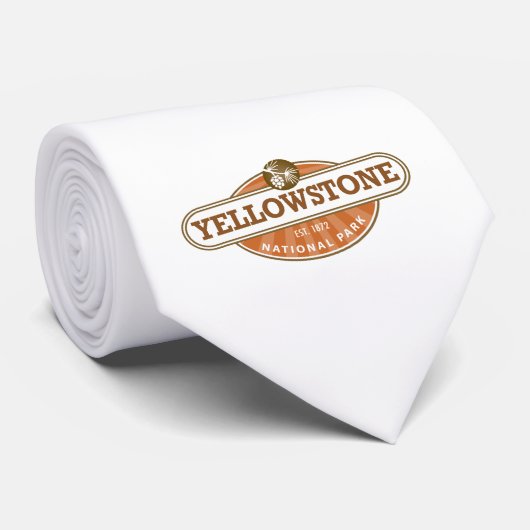 Yellowstone-Nationalpark Krawatte (Gerollt)