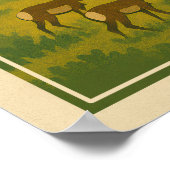 Yellowstone-Nationalpark - Lamar-Tal V01 Poster (Ecke)