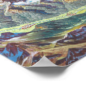 Yellowstone Nationalpark Landschaft (keine Etikett Poster (Ecke)