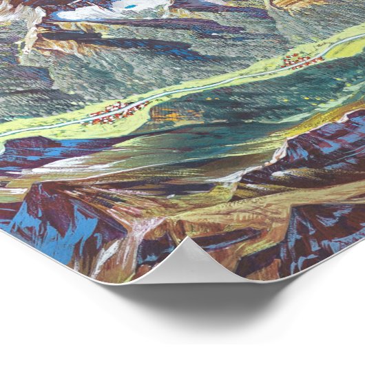Yellowstone Nationalpark Landschaft (keine Etikett Poster (Ecke)
