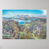 Yellowstone Nationalpark Landschaft (keine Etikett Poster (Vorne)