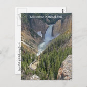 Yellowstone Nationalpark Landschaftliche Aussicht  Postkarte (Vorne/Hinten)