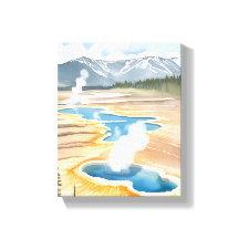 Yellowstone-Nationalpark | Landschaftliche Wasserf