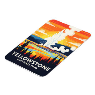 Yellowstone Nationalpark – Lebendiger Geysir Magnet