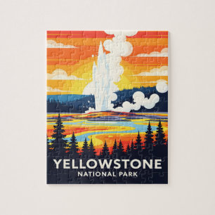 Yellowstone Nationalpark – Lebendiger Geysir Puzzle