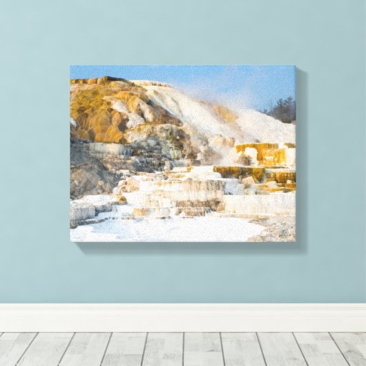 Yellowstone-Nationalpark Leinwanddruck (Insitu (Holzboden))