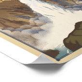 Yellowstone Nationalpark Litho Artwork Poster (Ecke)