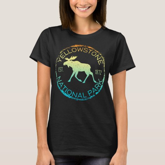 Yellowstone Nationalpark Locarno Wandern T-Shirt (Vorderseite)