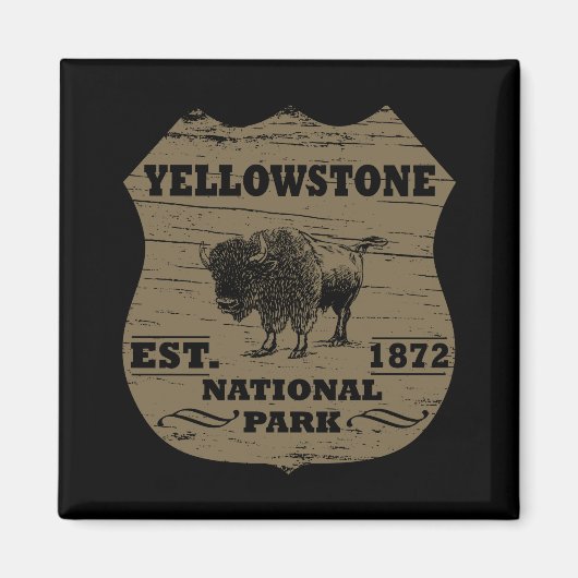 Yellowstone Nationalpark Magnet (Vorne)