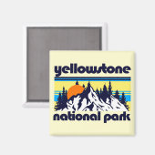 Yellowstone-Nationalpark Magnet (Vorderseite/Rückseite)