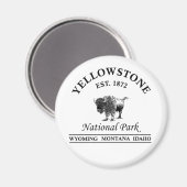 Yellowstone Nationalpark Magnet (Vorderseite/Rückseite)