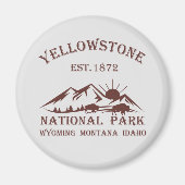 Yellowstone Nationalpark Magnet (Vorne)
