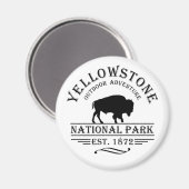 Yellowstone Nationalpark Magnet (Vorderseite/Rückseite)