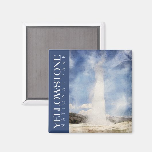 Yellowstone Nationalpark Magnet (Vorderseite/Rückseite)