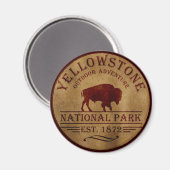 Yellowstone Nationalpark Magnet (Vorderseite/Rückseite)