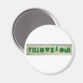 Yellowstone-Nationalpark Magnet (Vorderseite/Rückseite)