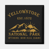 Yellowstone Nationalpark Magnet (Vorne)