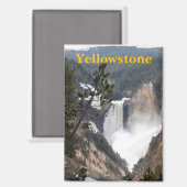 Yellowstone Nationalpark Magnet für Wasserfall (Vorderseite/Rückseite)
