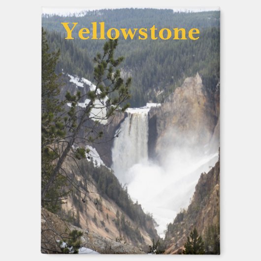 Yellowstone Nationalpark Magnet für Wasserfall (Vorderseite)
