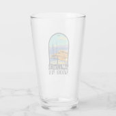 Yellowstone Nationalpark Mammot Hot Springs Glas (Rückseite)