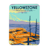 Yellowstone Nationalpark Mammot Hot Springs Magnet (Vertikal)
