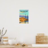 Yellowstone Nationalpark Mammot Hot Springs Poster (Küche)