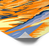 Yellowstone Nationalpark Mammot Hot Springs Poster (Ecke)