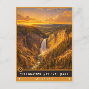 Yellowstone Nationalpark   Montana Postkarte
