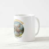 Yellowstone Nationalpark Moose Kaffeetasse (VorderseiteRechts)