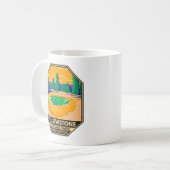 Yellowstone Nationalpark Morgenröte Kaffeetasse (Vorderseite Links)