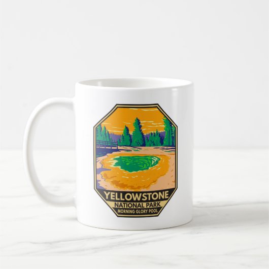 Yellowstone Nationalpark Morgenröte Kaffeetasse (Links)