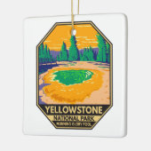 Yellowstone Nationalpark Morgenröte Keramikornament (Links)