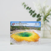 Yellowstone Nationalpark - Morning Gloria Pool Postkarte (Stehend Vorderseite)