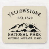 Yellowstone Nationalpark Mousepad (Vorne)