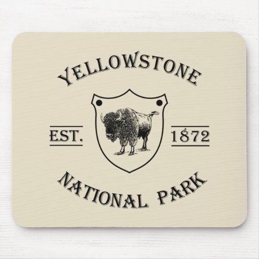 Yellowstone Nationalpark Mousepad (Vorne)