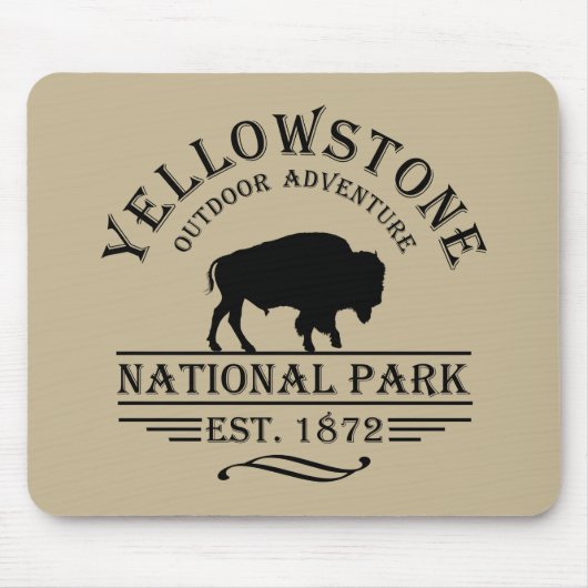 Yellowstone Nationalpark Mousepad (Vorne)