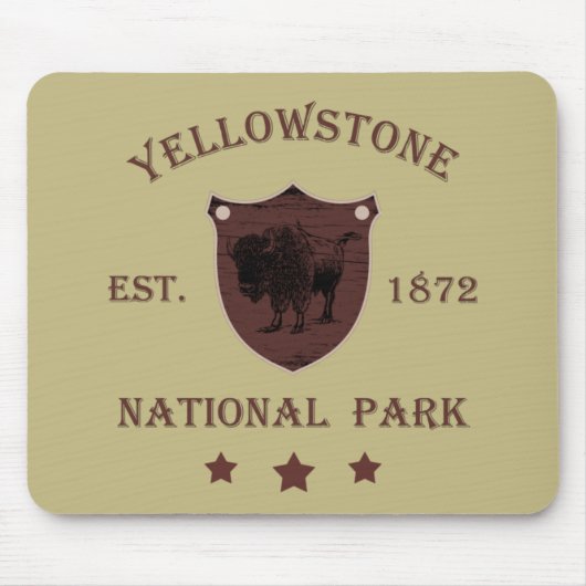 Yellowstone Nationalpark Mousepad (Vorne)