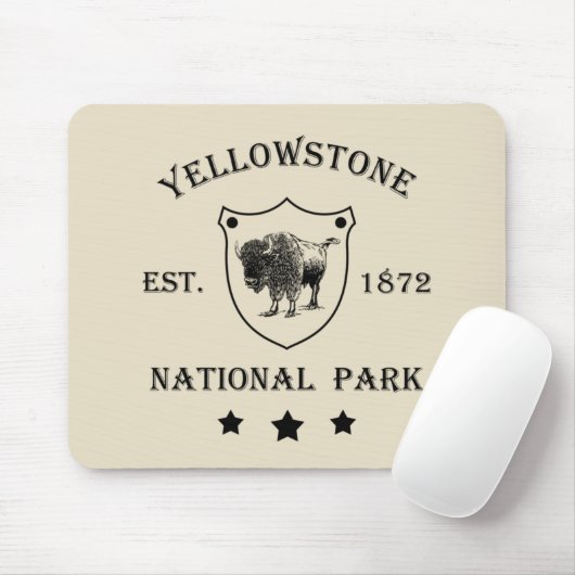 Yellowstone Nationalpark Mousepad (Mit Mouse)
