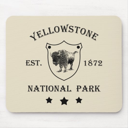 Yellowstone Nationalpark Mousepad (Vorne)