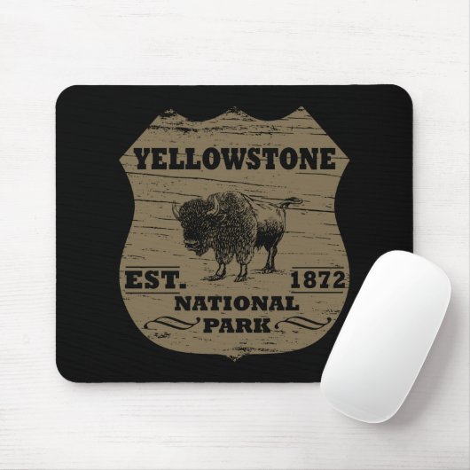 Yellowstone Nationalpark Mousepad (Mit Mouse)