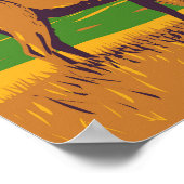 Yellowstone Nationalpark Mule Dee Vintag Poster (Ecke)